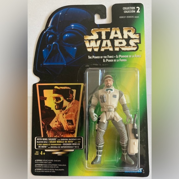 Star Wars Action Figure - Hoth Rebel Soldier Sealed - 1996 POTF Kenner - Picture 1 of 2